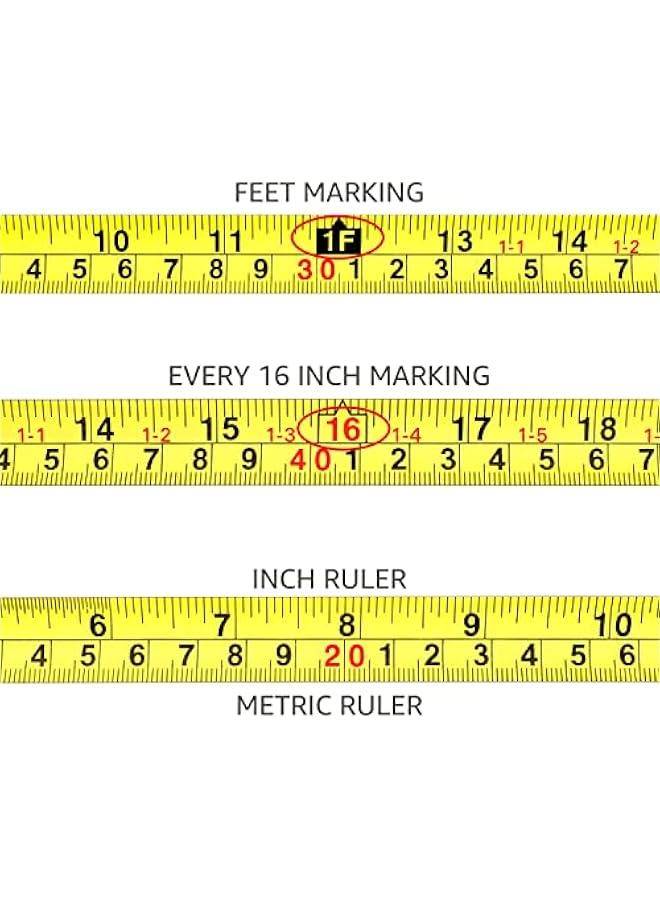 Arabest Tape Measure - 16 ft / 192 in, Turquoise  - Image 4