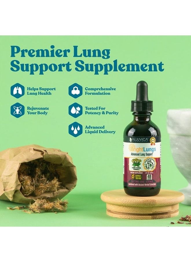 Rejuvica Health Bright Lungs - Advanced Lung Support Supplement - Liquid Delivery to Support Cleansing, Detox & Absorption - Grindelia, Lobelia, Licorice, Wild Cherry & More!  - Image 4