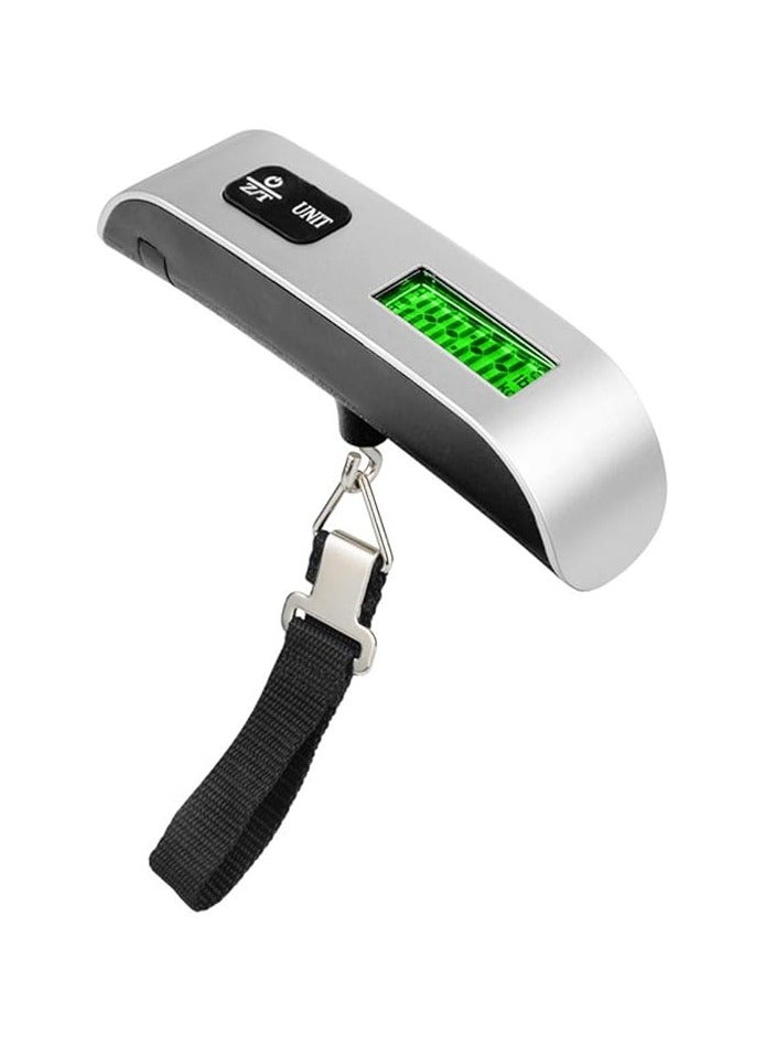 أداك ميزان الأمتعة الرقمي المعلق، مقياس الأمتعة المحمول باليد لحقيبة السفر، للسفر مع شاشة LCD 50 كجم/110 رطل - Image 1