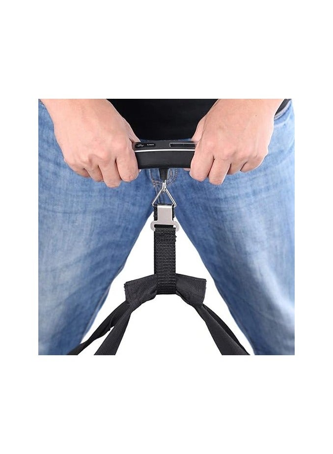 أداك ميزان الأمتعة الرقمي المعلق، مقياس الأمتعة المحمول باليد لحقيبة السفر، للسفر مع شاشة LCD 50 كجم/110 رطل - Image 4