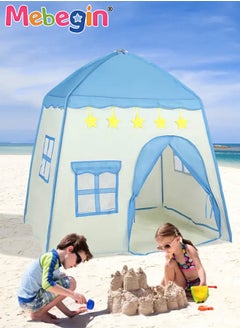 MEBEGIN Kids Portable Tent, Durable Pop up Tent with Windows, Fun Playhouse for Indoor and Outdoor, Easy to Set Up and Fold, Plenty of Room to Play, Suitable for Family Vacation on Beach, Garden and Camping, 130*100*130cm  - Image 2