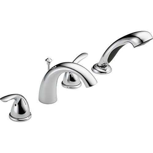 Delta Faucet T4705 Classic Roman Tub with Hand Shower Trim, Chrome (rough-in sold separately) - Image 5