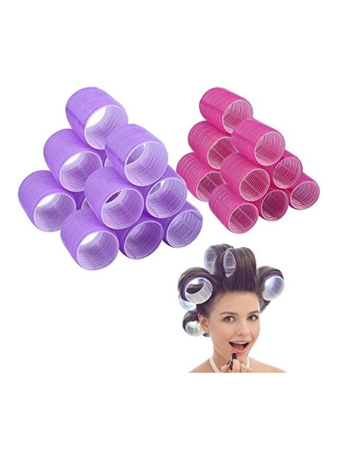 نيبمينينت مجموعة بكرات شعر مكونة من 24 قطعة وردي/أرجواني