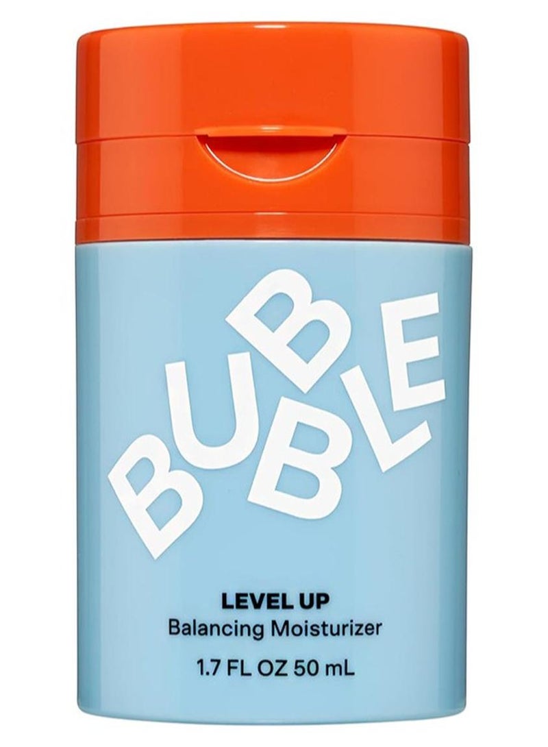 Bubble Skincare Level Up Balancing Moisturizer，Face Hydrating Gel Moisturizer Formulated with Zinc PCA + Niacinamide for Improved Texture & Radiance，Skin Care for Oily or Combination Skin (50ml) - Image 1