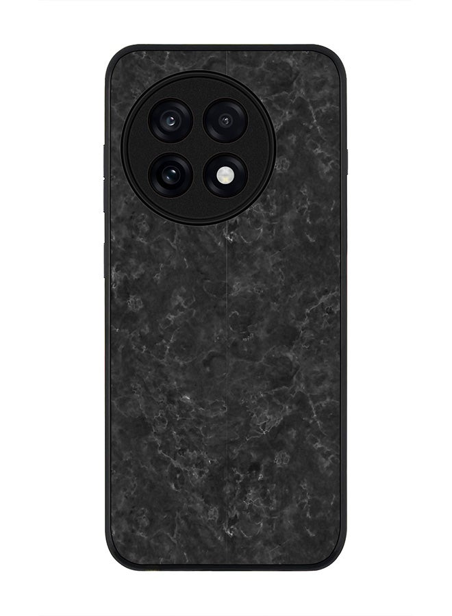 Stylizedd For OnePlus 13R / Ace 5 Pro Case,Slim fit Camera Protection, Shockproof Thin Phone cover  - Marble Texture Black