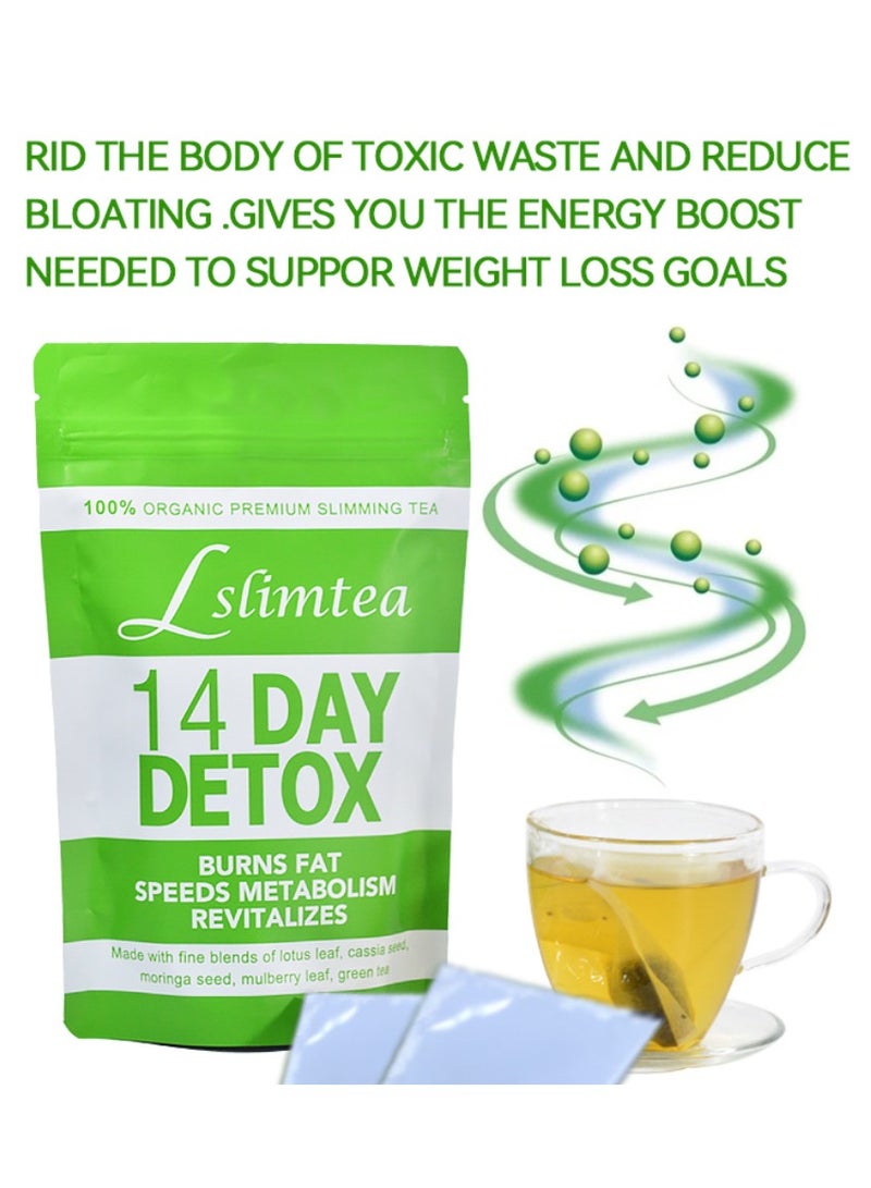 Winstown 14-Day Organic Weight Loss Tea: Promotes Fat Digestion and Absorption, Aids Bowel Movement, Supports Stomach Health, Helps Digestion, Reduces Accumulation of Abdominal Fat  - Image 3