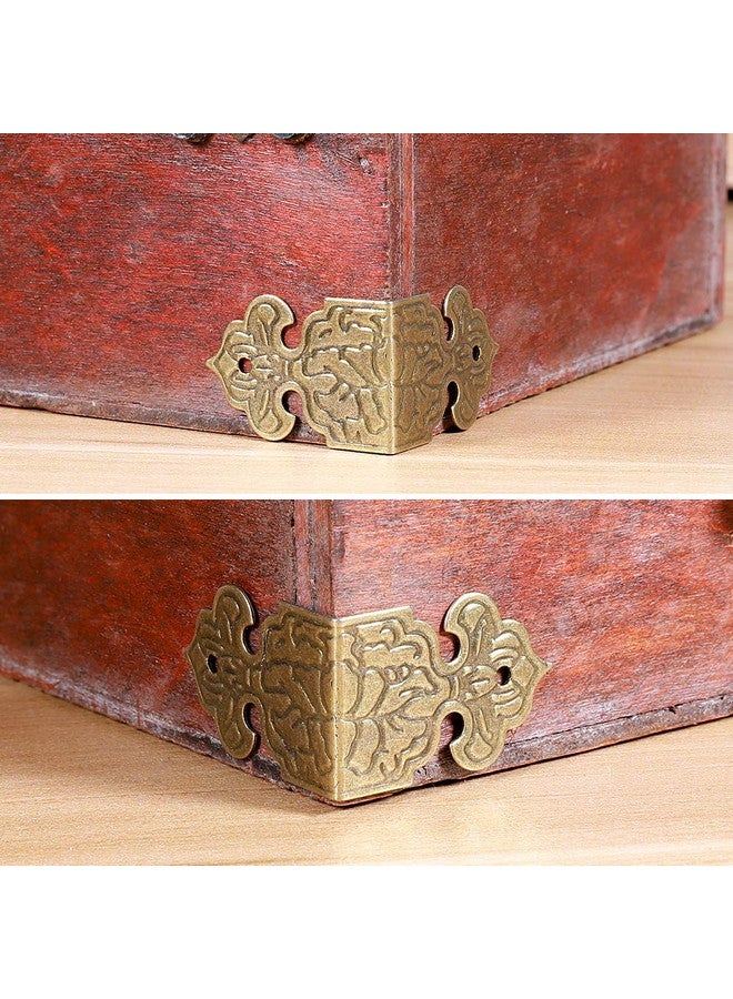 GTHER GTHER 12PCS Vintage Decorative Box Edge Corner Cover Guard Protector with Screws for Wooden Jewelry Box Case Photo Frame Chest Trunk Table Cabinet Furniture - Image 4