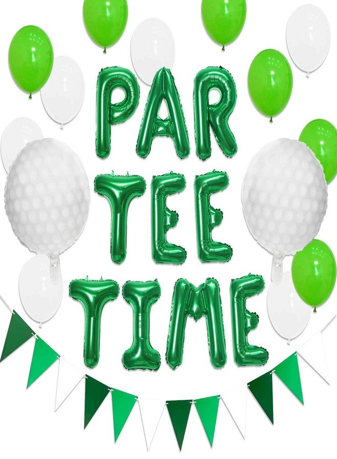 Roaring Good Time Let's Partee Time Golf Party Decorations Golf Balloons Banner Sport Themed Party Supplies Pink Balloons for Womens Birthday Baby Shower Bridal Shower Retirement Party - Image 1