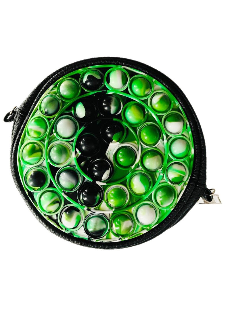 Prime Pop It Wallet Round Shape Cute Kawaii Fidget Sensory Educational Relieve Anti Stress Adult Kid Holiday Silicone Toy Gift Crossbody Toy Bag For Kids - Image 1