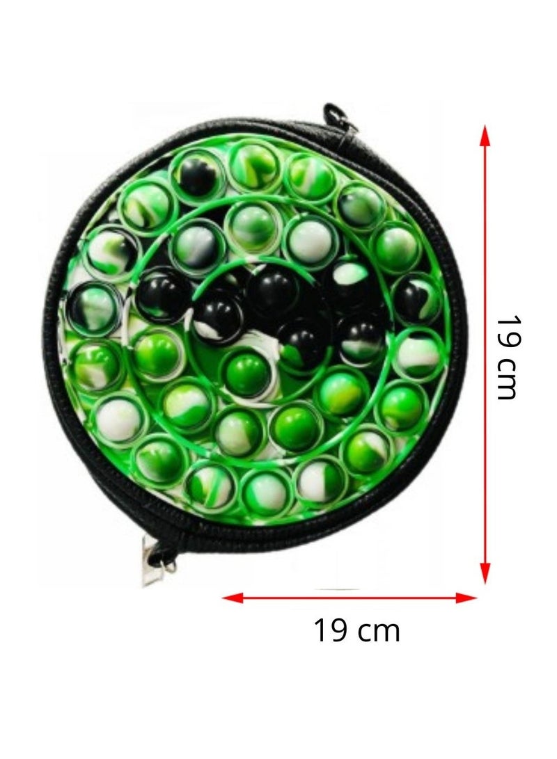 Prime Pop It Wallet Round Shape Cute Kawaii Fidget Sensory Educational Relieve Anti Stress Adult Kid Holiday Silicone Toy Gift Crossbody Toy Bag For Kids - Image 2