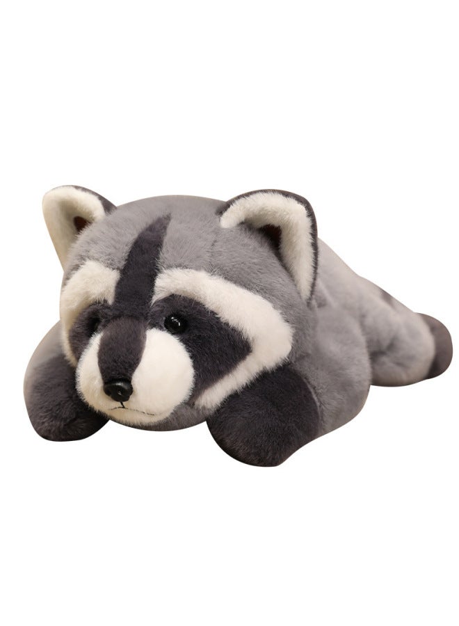 Simulation Little Rac Doll Plush Toy Lie-prone Little Panda Little Fox Rag Doll Zoo Gift Doll-Specifications:30cm 0.3kg-Color:Brown Red Panda - Image 5