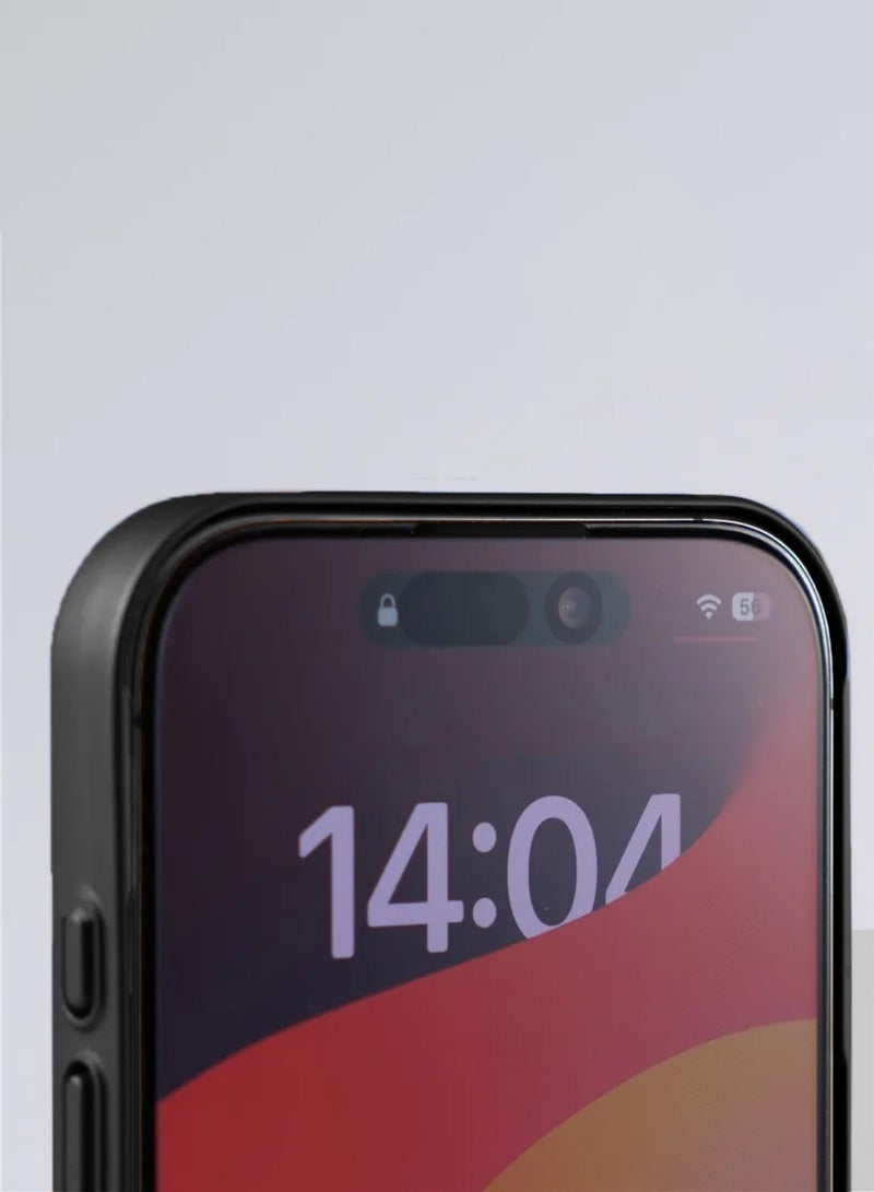 Wtech Apple iPhone 16 Pro 2024 Premium Magsafe Matte Silicone Material Shockproof with Anti-fingerprint Finish Case Cover (MCRPSN) - Black - Image 3