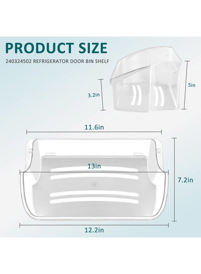 MIFLUS 240324502 Frigid-aire Refrigerator Door Bin Compatible with cro-sley,frigi-daire,ken-more Replace 844402,AP2549806,PS429767,EAP429767,LFSS2312TE0,LFSS2312TF0 -2Packs - Image 2