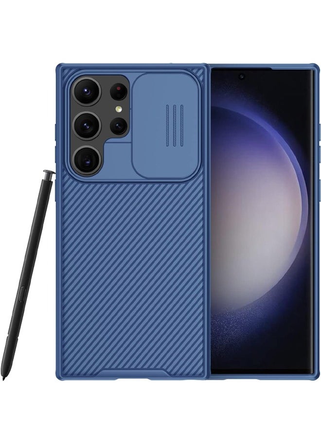 Nillkin - Samsung Galaxy S24 Ultra Case, Slide Camera Case Design, 360° Full Body Coverage Shockproof Phone Cover, Anti-Fall Anti-Scratch Anti-fingerprint Protective Case for Samsung Galaxy S24 Ultra 5G, Blue - Image 1