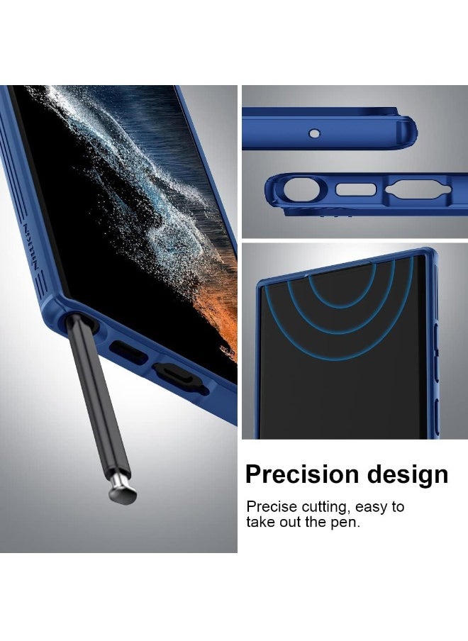 Nillkin - Samsung Galaxy S24 Ultra Case, Slide Camera Case Design, 360° Full Body Coverage Shockproof Phone Cover, Anti-Fall Anti-Scratch Anti-fingerprint Protective Case for Samsung Galaxy S24 Ultra 5G, Blue - Image 1