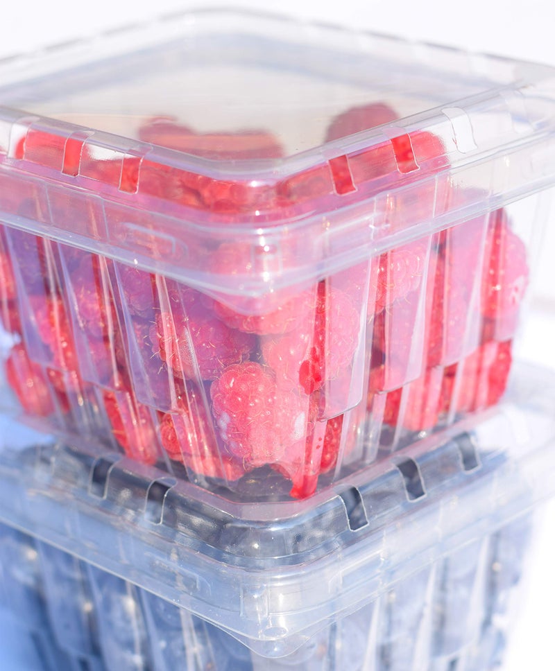 JA Kitchens 35 PACK - Plastic Berry Basket/Produce Containers - Pint Size for Blueberries  Raspberries  Strawberries - Image 2