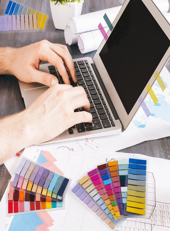 ReliThick 4000 Pcs Annotation tabs Sticky Tabs for Books Transparent Sticky Notes 20 Multicolor Writable Page Markers Book Flags Strip for Annotating Reading Supplies Bookish Gift - Image 5