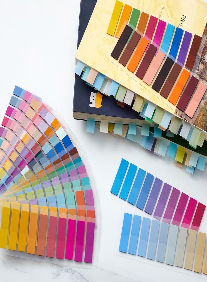 ReliThick 4000 Pcs Annotation tabs Sticky Tabs for Books Transparent Sticky Notes 20 Multicolor Writable Page Markers Book Flags Strip for Annotating Reading Supplies Bookish Gift - Image 3