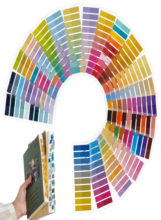 ReliThick 4000 Pcs Annotation tabs Sticky Tabs for Books Transparent Sticky Notes 20 Multicolor Writable Page Markers Book Flags Strip for Annotating Reading Supplies Bookish Gift - Image 1