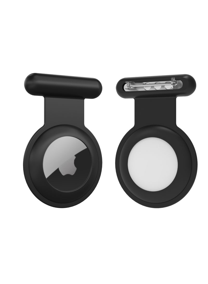 Holder with Brooch Pin for AirTag, Hidden for AirTag Case for Clothing, Suitable for Kids, Elder, Better Substitute for AirTag Accessories of Necklace, Wristband, Bracelet, Watch (2 Pack) - Image 4