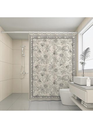 160 G/m?] Dream-seeking Flowering P-shower Curtain [waterproof And Mildew-proof Hem Aggravation]]