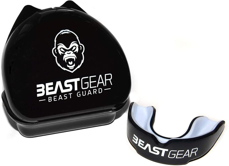 Beast Gear Sports Mouth Guard - Adult And Youth Gum Shield For Boxing  Football  Lacrosse  Basketball  Rugby  Mma - Mouthguard Sports Accessories For Men  Women & Kids