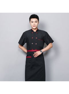 NIBEMINENT Chef Jacket Western Restaurant Chef Uniform Double Breasted Bakery Cafe Cooking Clothes Hotel Staff Wear  - Image 1