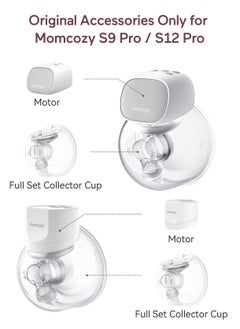 Full Set Collector Cup Only Compatible with Momcozy S9 Pro/S12 Pro NOT for S9/S12. Original S9 Pro/S12 Pro Breast Pump Replacement Accessories 180ML - pzsku/ZAC825542F44CD71A3AC3Z/45/_/1686133627/c4874fcb-6bb9-4b76-b5fb-073a54843f16