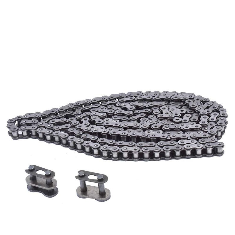 findmall 40 Roller Chain 10 Feet with 2 Connecting Links Fit for Go Kart and Mini Bike - Image 1