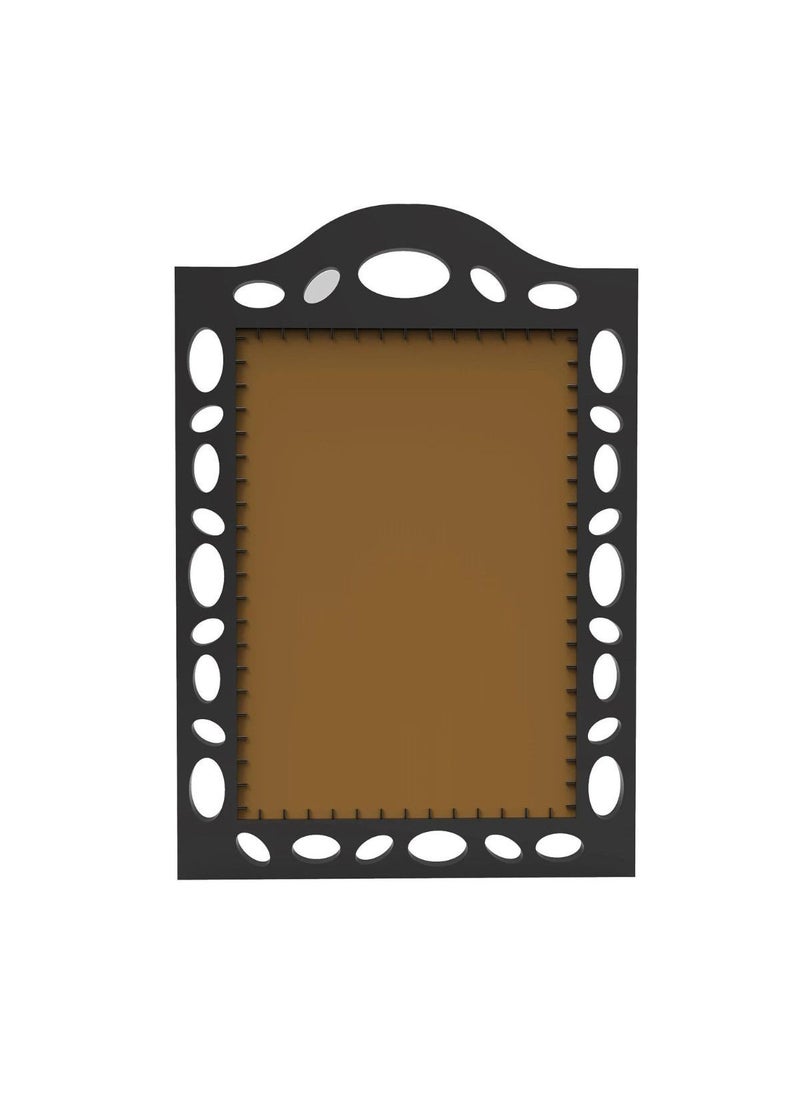 Wooden Twist Big Wooden Wall Mirror, Dressing Bathroom Vanity Mirror  - Image 4