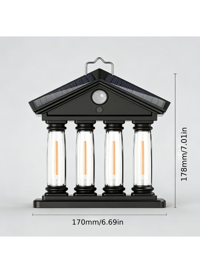 Solar-powered Roman column lamp - Image 1