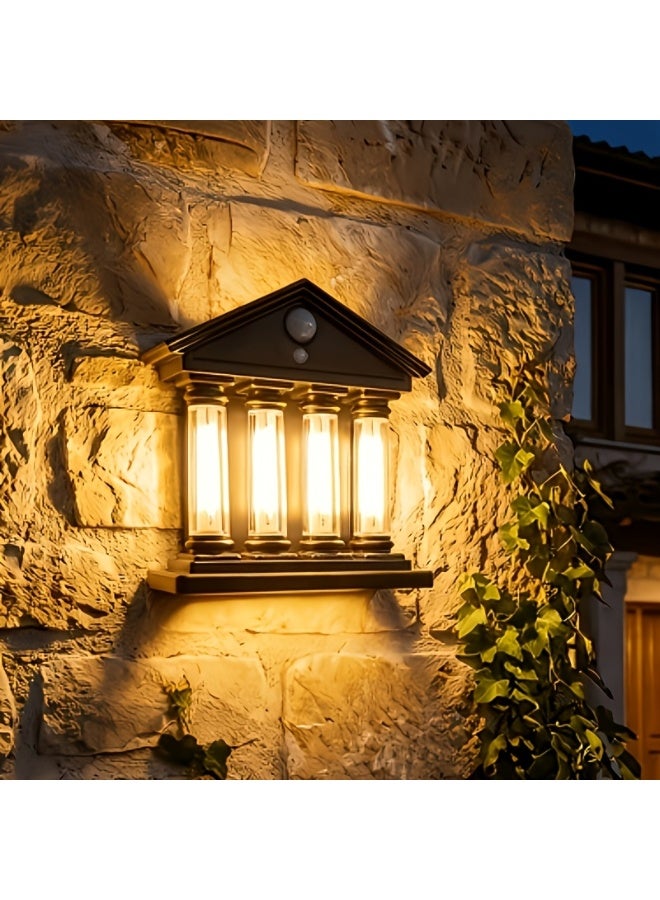 Solar-powered Roman column lamp - Image 3