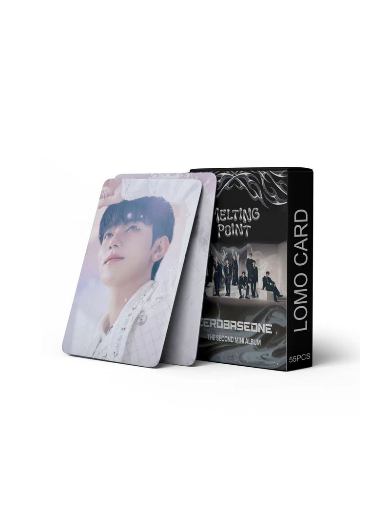 NIBEMINENT 55 Pcs Kpop ZEROBASEONE MELTING POINT Lomo Cards Card For Fans Collection Gifts
