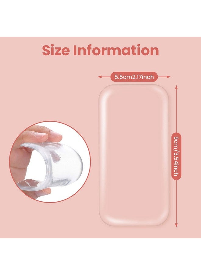 RONRONS 10 Pack Reusable Silicone False Eye Lashes Holder Pad Tray for Eyelashes Extensions,Clear - Image 2