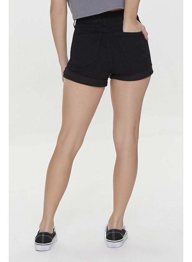 FOREVER 21 Denim Short Curvy  Short High - Image 4