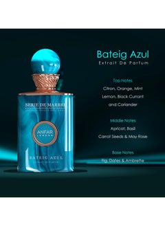 Anfar ANFAR LONDON BATEIG AZUL PERFUME UNISEX Extrait de Parfum, Unisex, Notes: Citron, Orange, Mint, Lemon,100ML  - Image 4