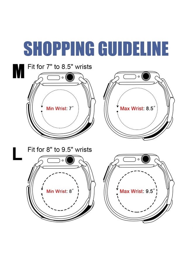 Ritche Nylon Rugged Apple Watch Band Compatible with Apple Ultra Watch Band Apple Watch 38mm 40mm 41mm, Adjustable Tactical Apple Watch Band Men for Apple Watch Band for Series 8/7/6/5/4/3/2/1 SE Blac - Image 4