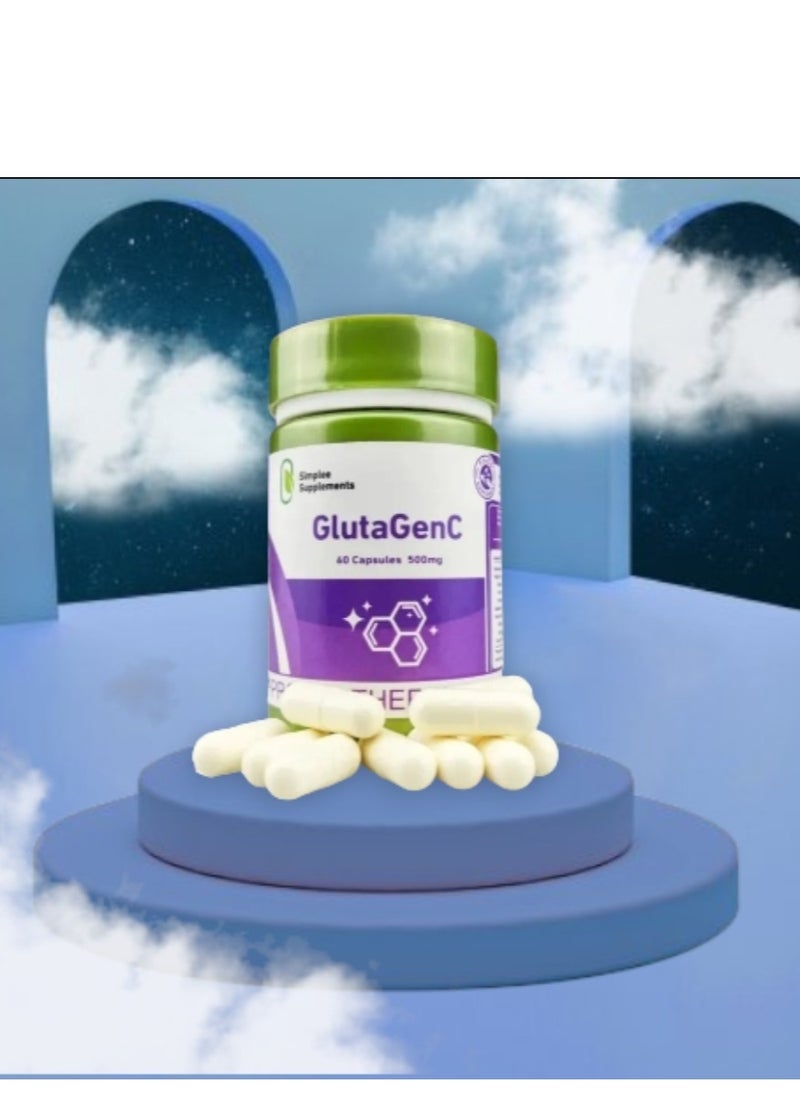 Simplee Supplements Gluta Genc 60 Capsules  - Image 2