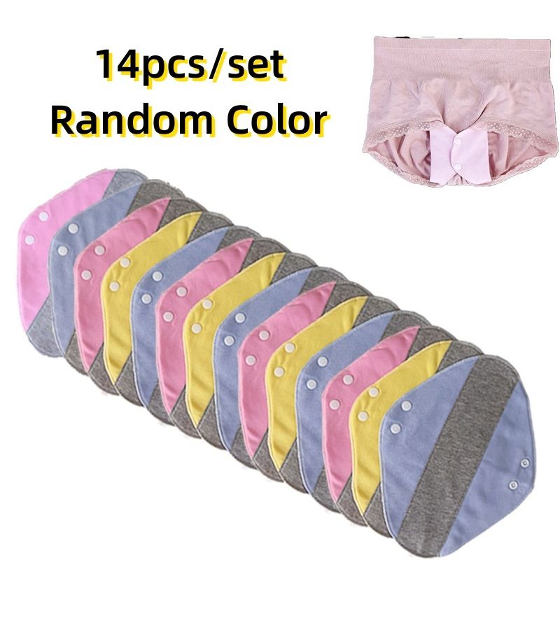 14 Pcs Reusable Large Pads 10.63x8.27 Inch Soft Comfortable Night Leak Proof Feminine Care - Image 2