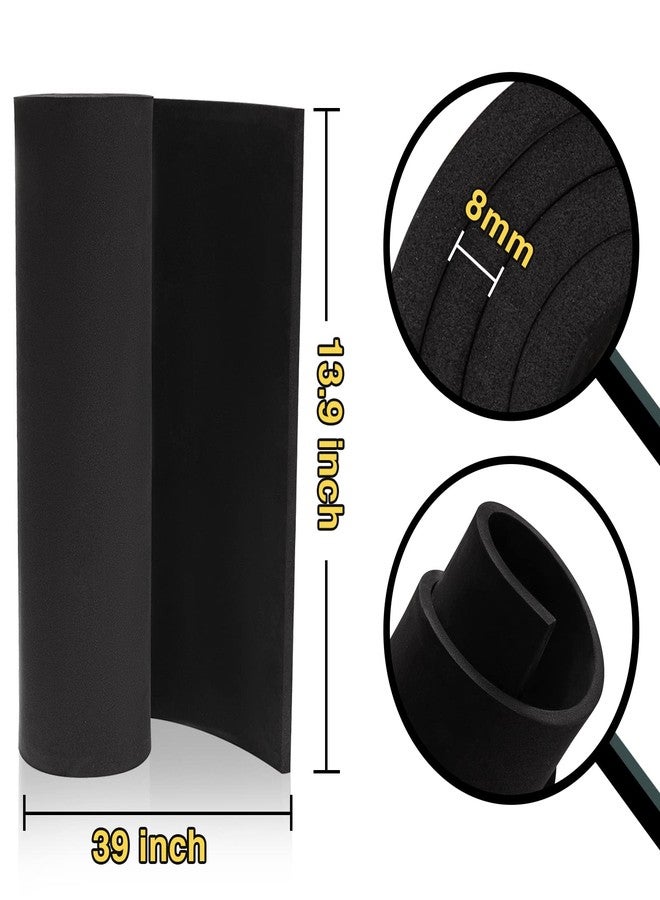 MEARCOOH Black Foam Sheets Roll, Premium Cosplay EVA Foam Sheet，8mm Thick,13.9x39,High Density 86kg/m3 for Cosplay Costume, Crafts, DIY Projects by - Image 2