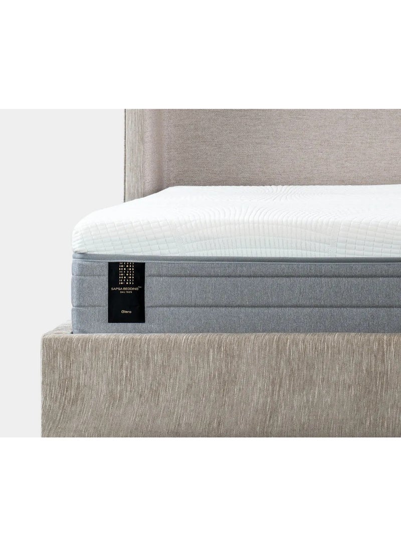SAPSA BEDDING Glero Mattress with Encased Coil System Posture Support Natural White - Image 1