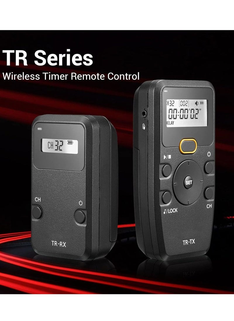 TR-S2 Remote Shutter Release for Sony, Wireless Shutter Release Intervalometer Compatible for Sony a7 a7m2 a7m3 a7S a7SII a7R a7RII a9 a9II a58 a6600 a6400 a6500 a6300 a6000 a5100 RX100M7
