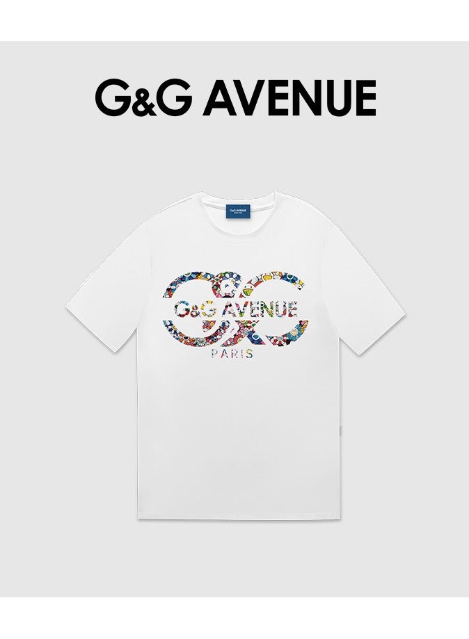 G&G AVENUE Mens Funny Letters Print T Shirts Short Sleeve Shirts Cute Sunshine Graphic Tees Summer Casual Loose Tops - Image 1