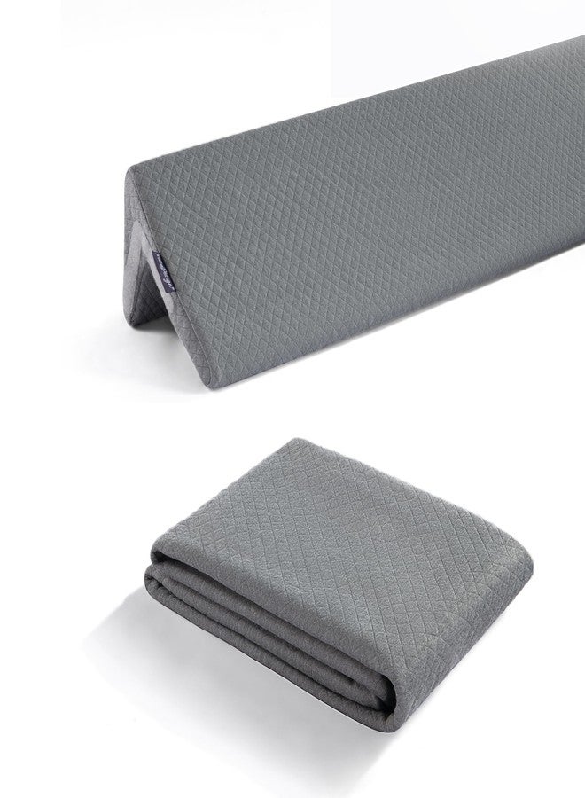 XetraDesign Pillow Wedge Cover - for Double Size - Premium Removable Cover | Perfect Custom Fit, Soft & Durable Fabric, Easy-On Zipper, Breathable, Protects Against Spills & Sweat - Grey - Image 1