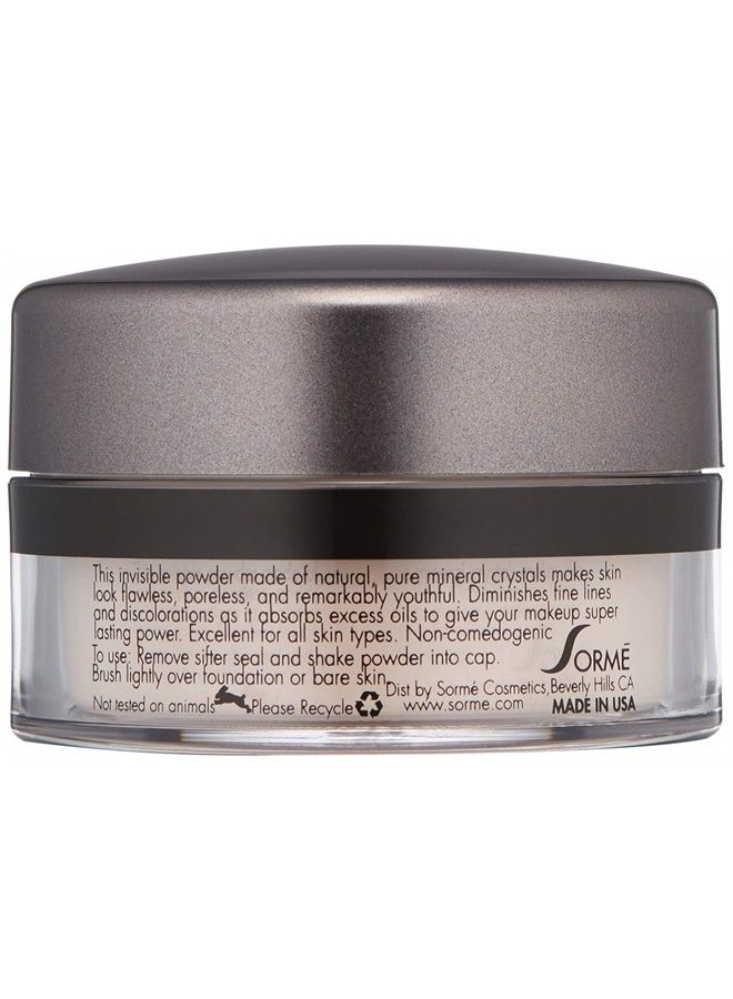 SORMÉ بودرة سُورمي للعلاج التجميلية سر المعادن بودرة عاكسة للضوء بلون شفاف | بودرة تثبيت غير مسببة للحساسية بلمسة مطفية مع تحكم في الزيوت | بودرة مكياج معدنية مجهرية | بودرة فضفاضة SPF15 - Image 2