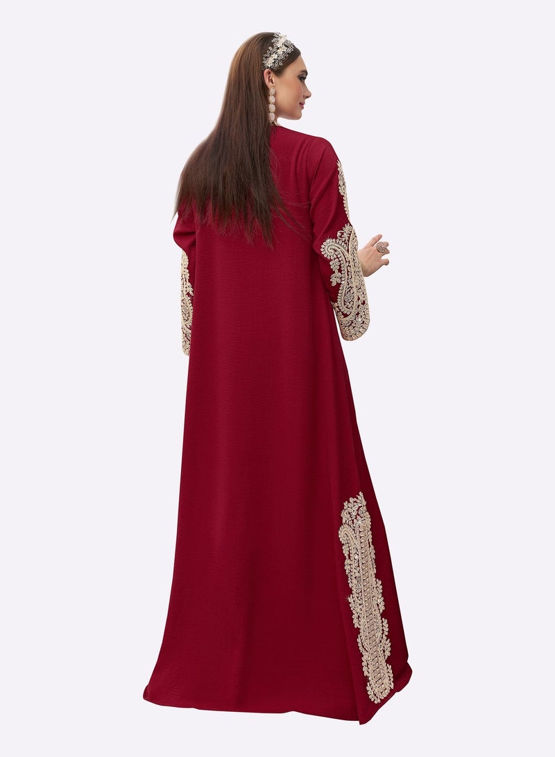 Sara Arabia جلابية سارة العربية ذات الطابع الطبيعي - Image 2
