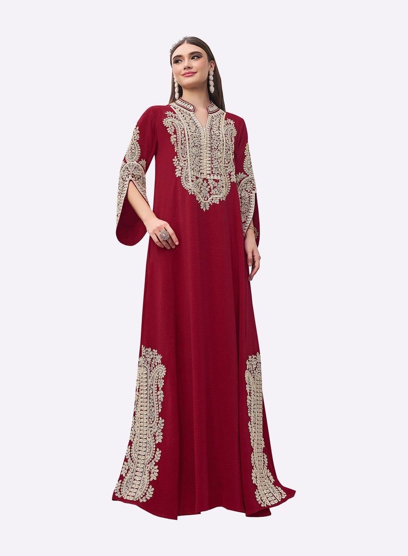 Sara Arabia جلابية سارة العربية ذات الطابع الطبيعي - Image 1