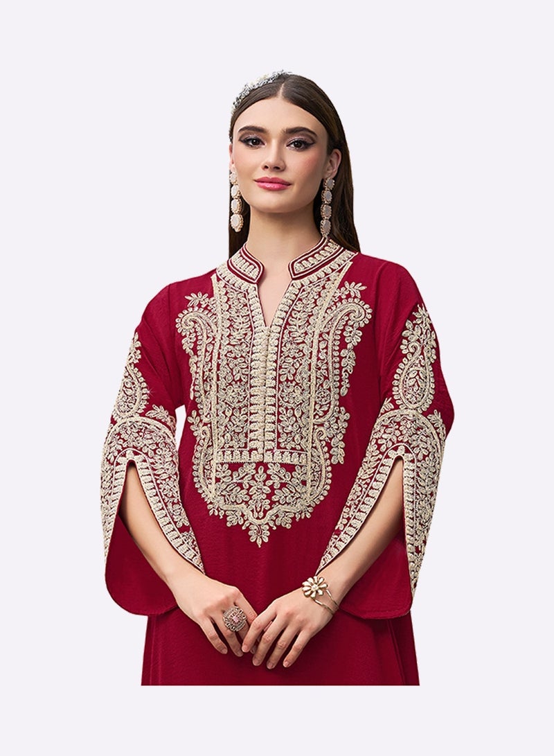 Sara Arabia جلابية سارة العربية ذات الطابع الطبيعي - Image 4