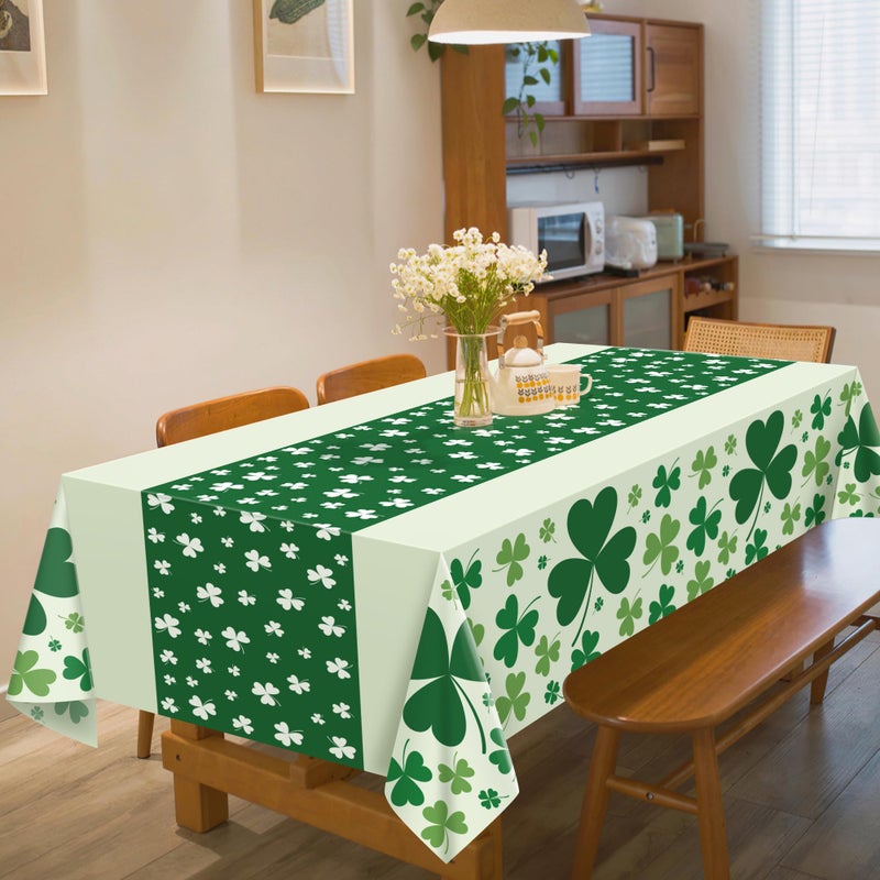 OHOME 2 Pack St Patricks Day Decorations - St Patrick's Day Tablecloth | St Patricks Day Accessories - St Patty's Day Accessories | Shamrock Decorations - St. Patrick's Day Decor Party Favors - Image 5