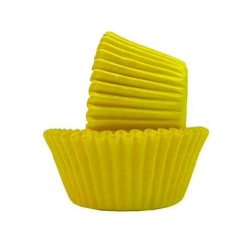 Regency Wraps Greaseproof Professional Grade Baking Cups, Pack of 40, Standard Liners, Yellow Solid, for Cupcakes, Muffins, Candy, Non Stick - Image 1
